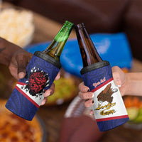 American Samoa Heart Tribal Personalized 4 in 1 Can Cooler Tumbler Polynesian Patterns LT9 - Polynesian Pride