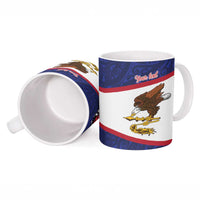 American Samoa Heart Tribal Personalized Ceramic Mug Polynesian Patterns LT9 - Polynesian Pride