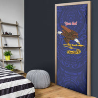 American Samoa Heart Tribal Personalized Door Cover Polynesian Patterns LT9 - Polynesian Pride