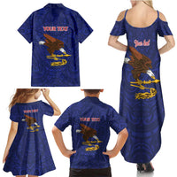 American Samoa Heart Tribal Personalized Family Matching Summer Maxi Dress and Hawaiian Shirt Polynesian Patterns