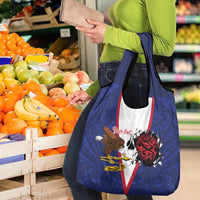 American Samoa Heart Tribal Personalized Grocery Bag Polynesian Patterns LT9 - Polynesian Pride