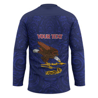 American Samoa Heart Tribal Personalized Hockey Jersey Polynesian Patterns LT9 - Polynesian Pride