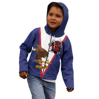 American Samoa Heart Tribal Personalized Kid Hoodie Polynesian Patterns LT9 - Polynesian Pride