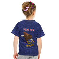American Samoa Heart Tribal Personalized Kid T Shirt Polynesian Patterns LT9 - Polynesian Pride