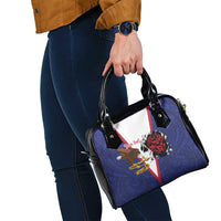American Samoa Heart Tribal Personalized Shoulder Handbag Polynesian Patterns LT9 - Polynesian Pride