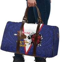 American Samoa Heart Tribal Personalized Travel Bag Polynesian Patterns LT9 - Polynesian Pride