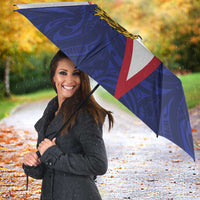 American Samoa Heart Tribal Personalized Umbrella Polynesian Patterns LT9 - Polynesian Pride