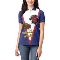 American Samoa Heart Tribal Personalized Women Polo Shirt Polynesian Patterns LT9 - Polynesian Pride