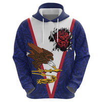 American Samoa Heart Tribal Personalized Zip Hoodie Polynesian Patterns LT9 - Polynesian Pride