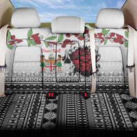 Fiji Heart Tribal Personalised Back Car Seat Cover Polynesian Patterns LT9 One Size White - Polynesian Pride