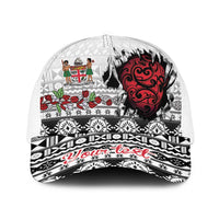 Fiji Heart Tribal Personalised Baseball Net Cap Polynesian Patterns LT9 One Size White White - Polynesian Pride