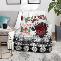 Fiji Heart Tribal Personalised Blanket Polynesian Patterns LT9 - Polynesian Pride
