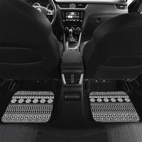 Fiji Heart Tribal Personalised Car Mats Polynesian Patterns LT9 Set 2pcs - Back White - Polynesian Pride