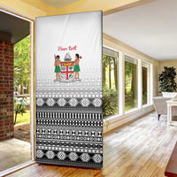 Fiji Heart Tribal Personalised Door Cover Polynesian Patterns LT9 - Polynesian Pride