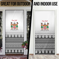 Fiji Heart Tribal Personalised Door Cover Polynesian Patterns LT9 - Polynesian Pride