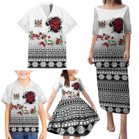 Fiji Heart Tribal Personalised Family Matching Puletasi and Hawaiian Shirt Polynesian Patterns LT9 - Polynesian Pride