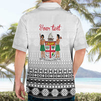 Fiji Heart Tribal Personalised Hawaiian Shirt Polynesian Patterns