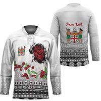 Fiji Heart Tribal Personalised Hockey Jersey Polynesian Patterns LT9 - Polynesian Pride