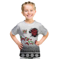 Fiji Heart Tribal Personalised Kid T Shirt Polynesian Patterns LT9 White - Polynesian Pride
