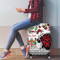 Fiji Heart Tribal Personalised Luggage Cover Polynesian Patterns LT9 - Polynesian Pride