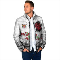 Fiji Heart Tribal Personalised Padded Jacket Polynesian Patterns LT9 - Polynesian Pride