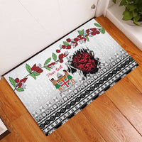 Fiji Heart Tribal Personalised Rubber Doormat Polynesian Patterns LT9 - Polynesian Pride