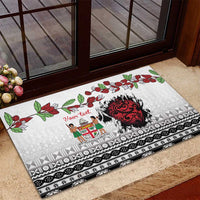 Fiji Heart Tribal Personalised Rubber Doormat Polynesian Patterns LT9 - Polynesian Pride