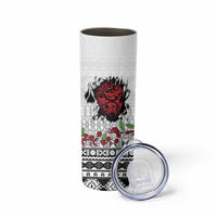 Fiji Heart Tribal Personalised Skinny Tumbler Polynesian Patterns LT9 - Polynesian Pride