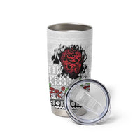 Fiji Heart Tribal Personalised Tumbler Cup Polynesian Patterns LT9 - Polynesian Pride