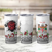 Fiji Heart Tribal Personalised Tumbler Cup Polynesian Patterns LT9 - Polynesian Pride