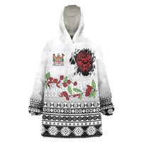 Fiji Heart Tribal Personalised Wearable Blanket Hoodie Polynesian Patterns LT9 One Size White - Polynesian Pride