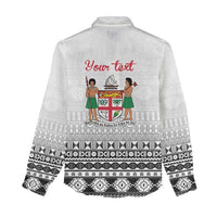 Fiji Heart Tribal Personalised Women Casual Shirt Polynesian Patterns LT9 - Polynesian Pride