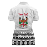 Fiji Heart Tribal Personalised Women Polo Shirt Polynesian Patterns LT9 - Polynesian Pride