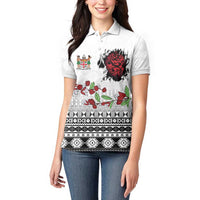 Fiji Heart Tribal Personalised Women Polo Shirt Polynesian Patterns LT9 - Polynesian Pride
