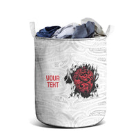 New Zealand Maori Heart Tribal Personalised Laundry Basket Polynesian Patterns LT9 - Polynesian Pride