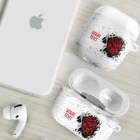 New Zealand Maori Heart Tribal Personalised AirPods Case Polynesian Patterns LT9 - Polynesian Pride
