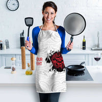 New Zealand Maori Heart Tribal Personalised Apron Polynesian Patterns LT9 - Polynesian Pride