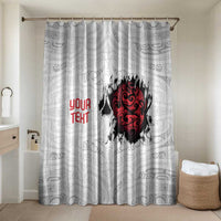 New Zealand Maori Heart Tribal Personalised Bathroom Set Polynesian Patterns LT9 Shower Curtain Only White - Polynesian Pride