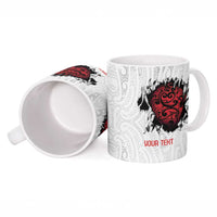 New Zealand Maori Heart Tribal Personalised Ceramic Mug Polynesian Patterns LT9 - Polynesian Pride