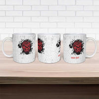 New Zealand Maori Heart Tribal Personalised Ceramic Mug Polynesian Patterns LT9 - Polynesian Pride