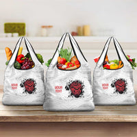 New Zealand Maori Heart Tribal Personalised Grocery Bag Polynesian Patterns LT9 3-pack One Size White - Polynesian Pride