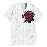 New Zealand Maori Heart Tribal Personalised Hawaiian Shirt Polynesian Patterns