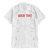 New Zealand Maori Heart Tribal Personalised Hawaiian Shirt Polynesian Patterns