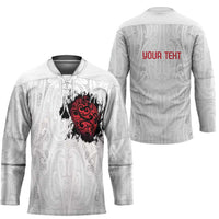 New Zealand Maori Heart Tribal Personalised Hockey Jersey Polynesian Patterns LT9 - Polynesian Pride