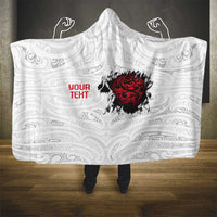 New Zealand Maori Heart Tribal Personalised Hooded Blanket Polynesian Patterns LT9 - Polynesian Pride