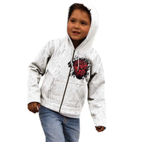 New Zealand Maori Heart Tribal Personalised Kid Hoodie Polynesian Patterns LT9 - Polynesian Pride