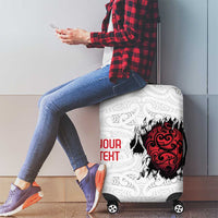 New Zealand Maori Heart Tribal Personalised Luggage Cover Polynesian Patterns LT9 - Polynesian Pride