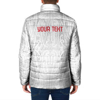 New Zealand Maori Heart Tribal Personalised Padded Jacket Polynesian Patterns LT9 - Polynesian Pride