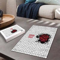 New Zealand Maori Heart Tribal Personalised Puzzle Polynesian Patterns LT9 - Polynesian Pride