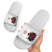 New Zealand Maori Heart Tribal Personalised Slide Sandals Polynesian Patterns LT9 - Polynesian Pride